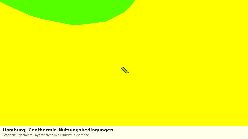 Statische Kartenansicht: Hamburg: Geothermie-Nutzungsbedingungen
