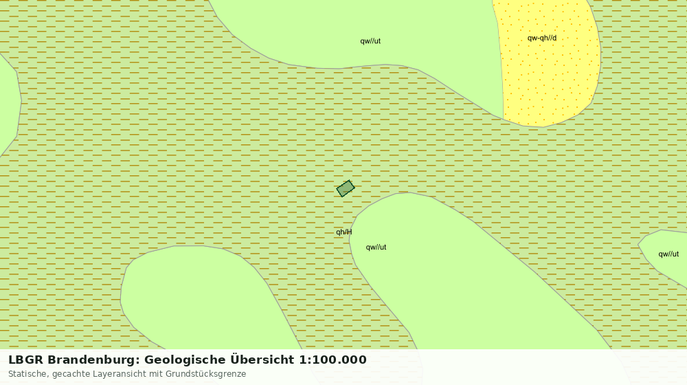 Statische Kartenansicht: LBGR Brandenburg: Geologische Übersicht 1:100.000