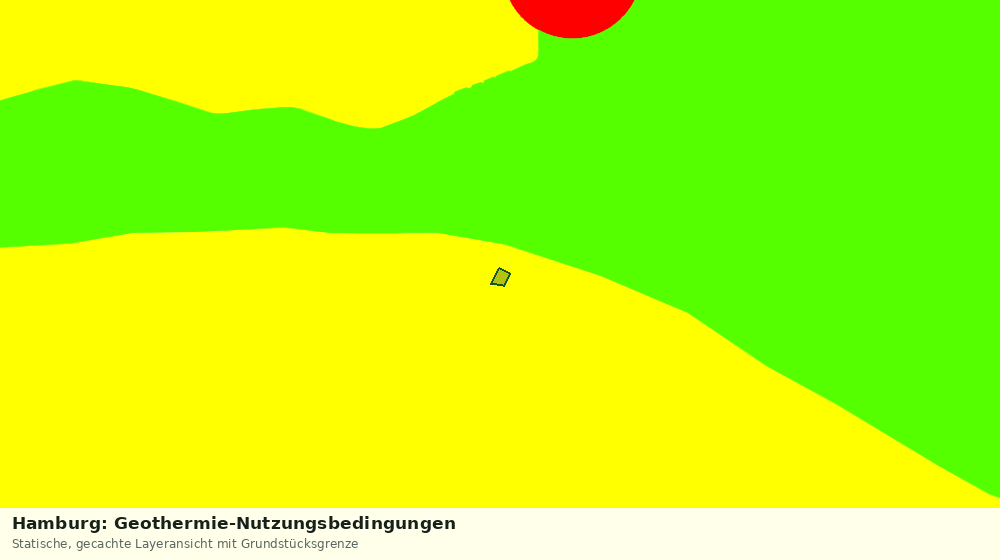 Statische Kartenansicht: Hamburg: Geothermie-Nutzungsbedingungen