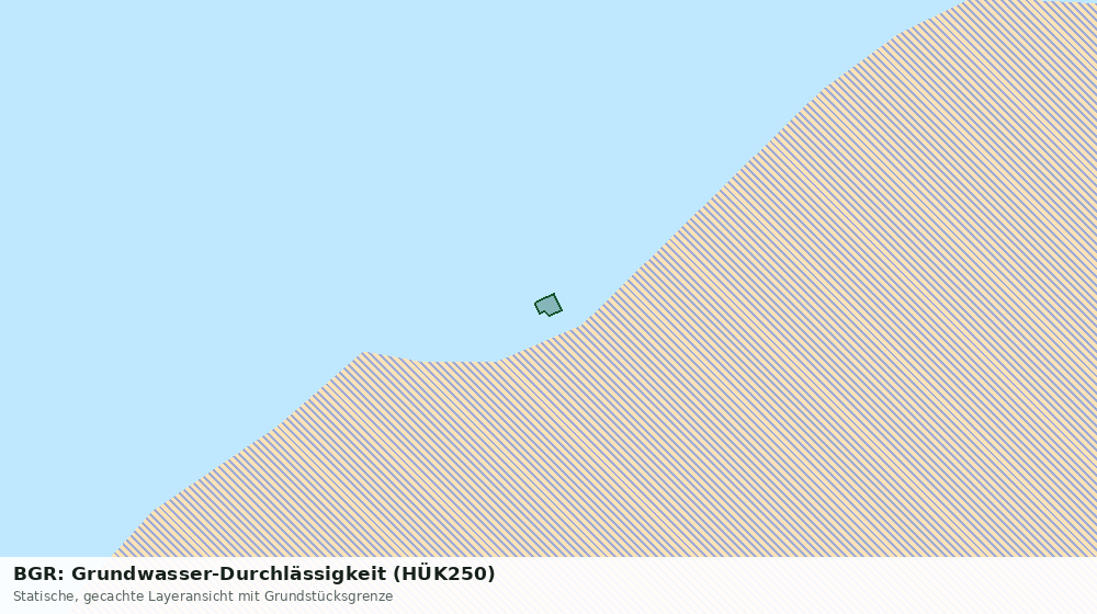 Statische Kartenansicht: BGR: Grundwasser-Durchlässigkeit (HÜK250)