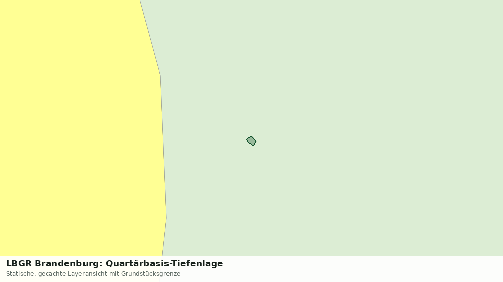 Statische Kartenansicht: LBGR Brandenburg: Quartärbasis-Tiefenlage