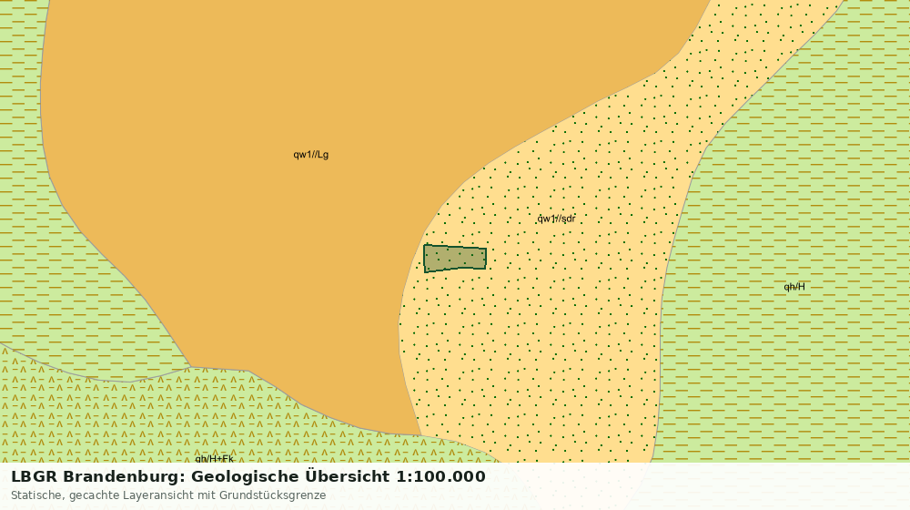 Statische Kartenansicht: LBGR Brandenburg: Geologische Übersicht 1:100.000