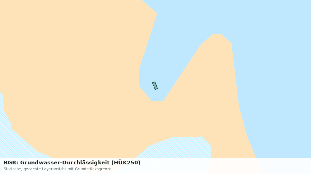Statische Kartenansicht: BGR: Grundwasser-Durchlässigkeit (HÜK250)