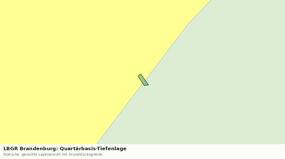 Statische Kartenansicht: LBGR Brandenburg: Quartärbasis-Tiefenlage
