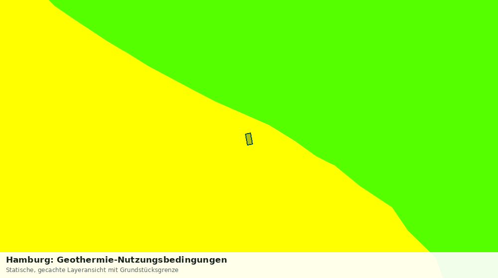 Statische Kartenansicht: Hamburg: Geothermie-Nutzungsbedingungen