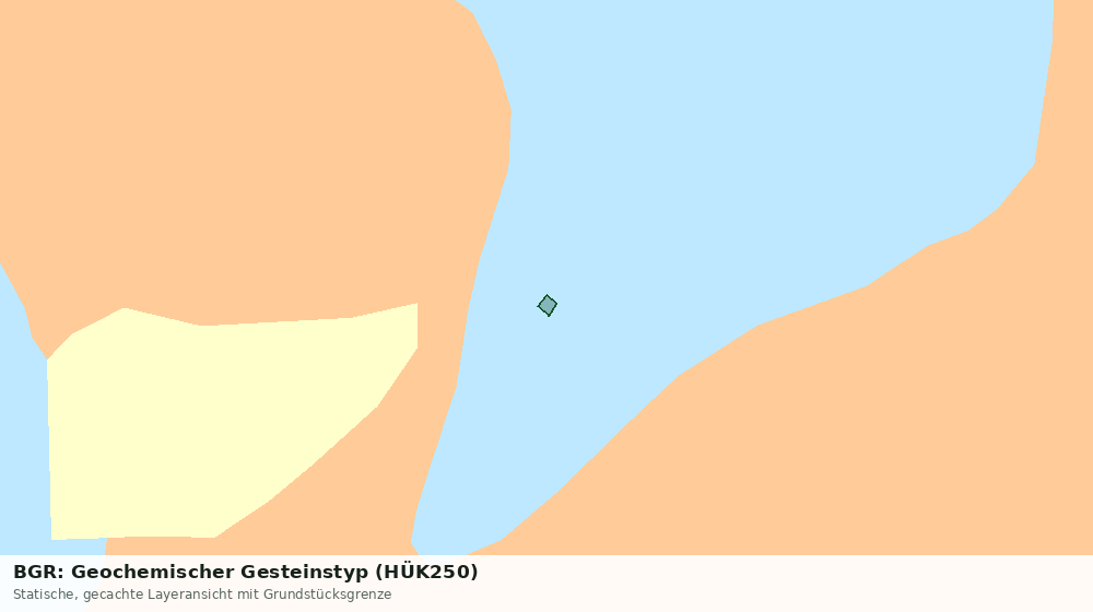 Statische Kartenansicht: BGR: Geochemischer Gesteinstyp (HÜK250)