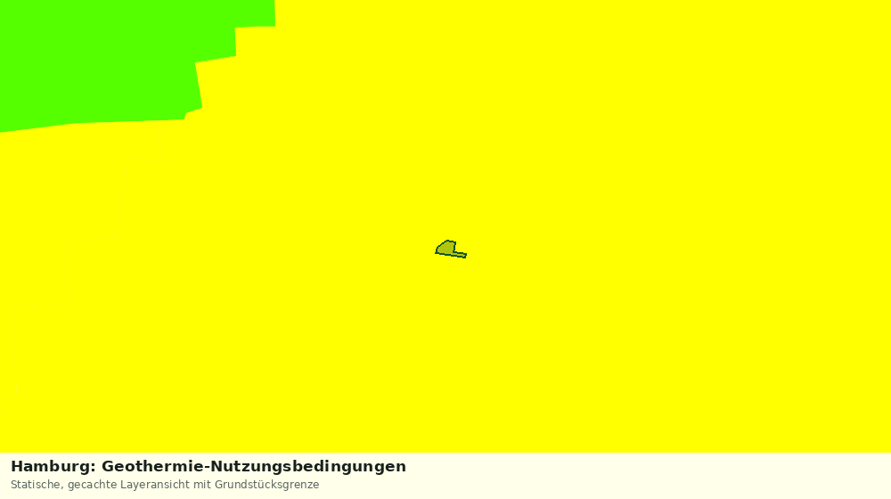 Statische Kartenansicht: Hamburg: Geothermie-Nutzungsbedingungen