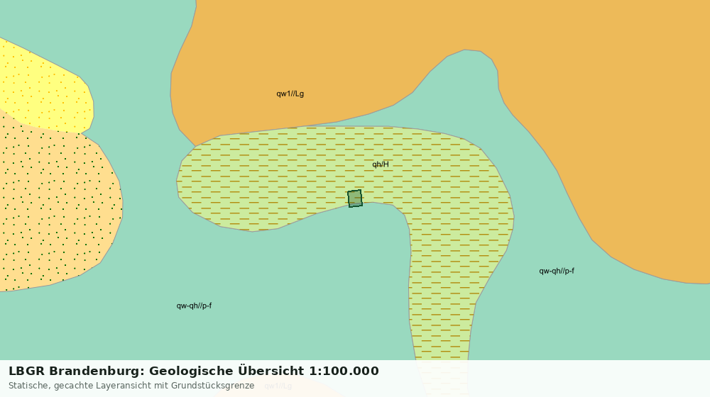 Statische Kartenansicht: LBGR Brandenburg: Geologische Übersicht 1:100.000
