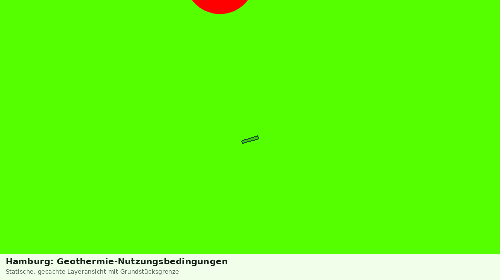 Statische Kartenansicht: Hamburg: Geothermie-Nutzungsbedingungen