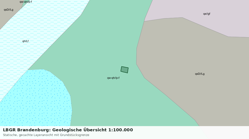 Statische Kartenansicht: LBGR Brandenburg: Geologische Übersicht 1:100.000