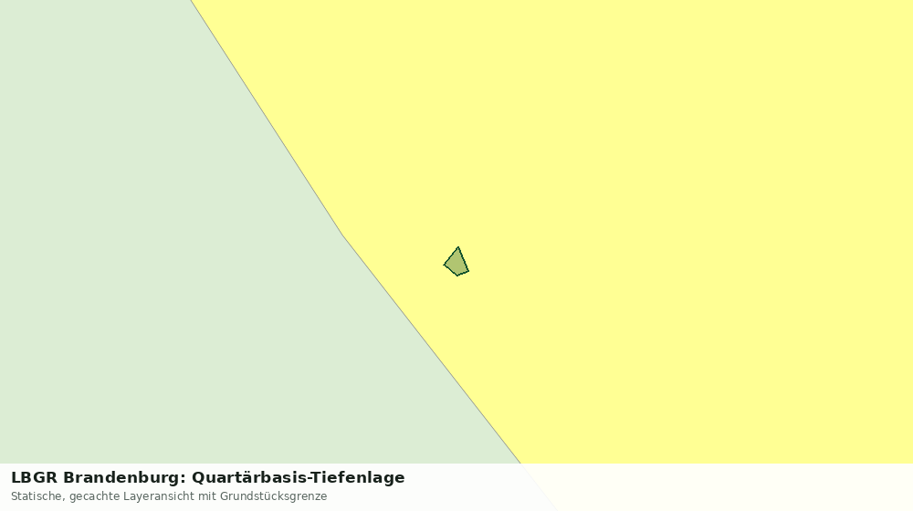 Statische Kartenansicht: LBGR Brandenburg: Quartärbasis-Tiefenlage