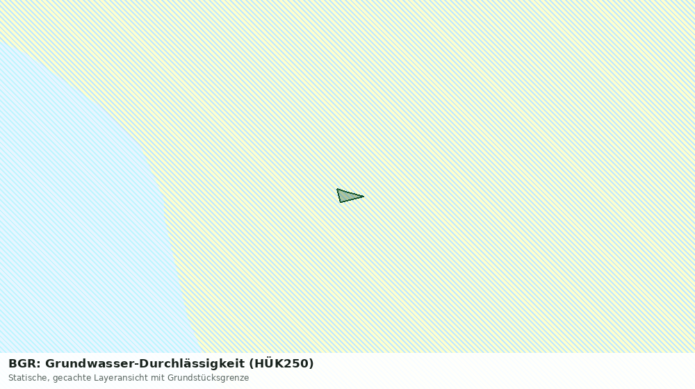 Statische Kartenansicht: BGR: Grundwasser-Durchlässigkeit (HÜK250)