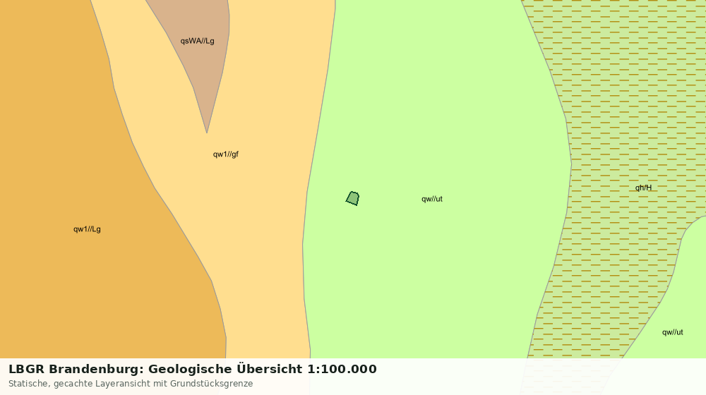 Statische Kartenansicht: LBGR Brandenburg: Geologische Übersicht 1:100.000