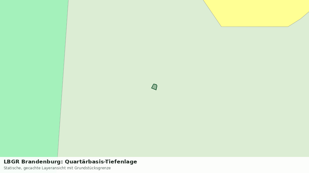Statische Kartenansicht: LBGR Brandenburg: Quartärbasis-Tiefenlage