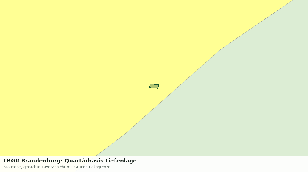Statische Kartenansicht: LBGR Brandenburg: Quartärbasis-Tiefenlage