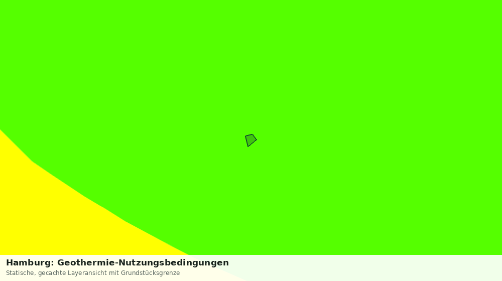 Statische Kartenansicht: Hamburg: Geothermie-Nutzungsbedingungen