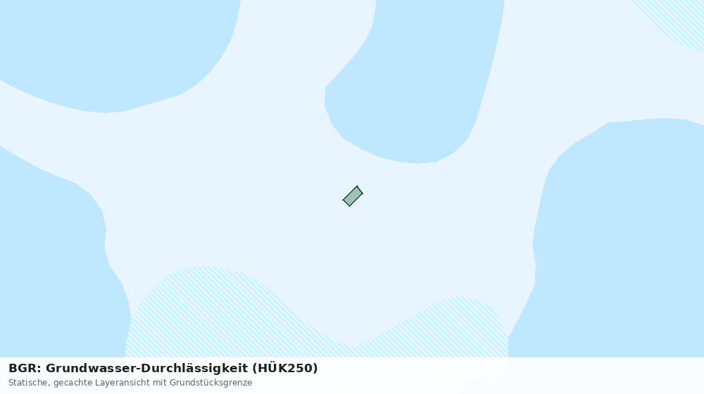 Statische Kartenansicht: BGR: Grundwasser-Durchlässigkeit (HÜK250)