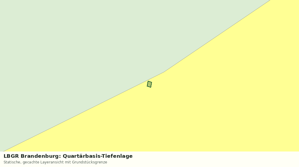 Statische Kartenansicht: LBGR Brandenburg: Quartärbasis-Tiefenlage