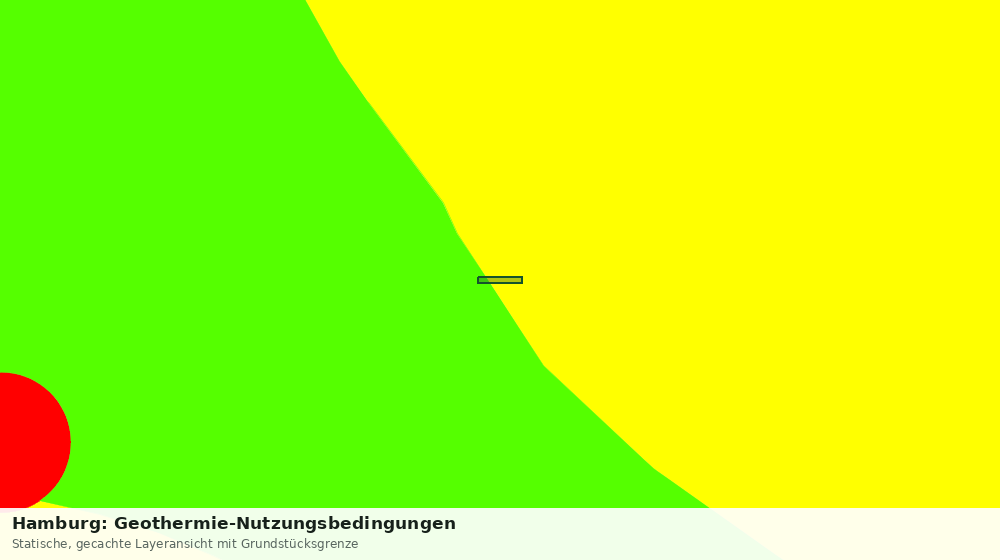 Statische Kartenansicht: Hamburg: Geothermie-Nutzungsbedingungen
