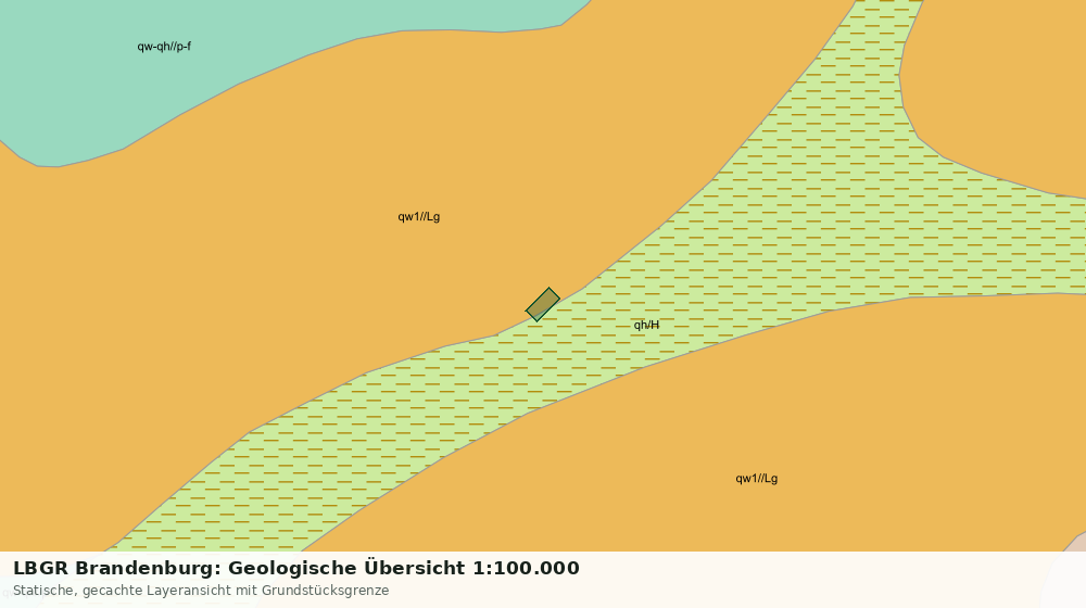 Statische Kartenansicht: LBGR Brandenburg: Geologische Übersicht 1:100.000