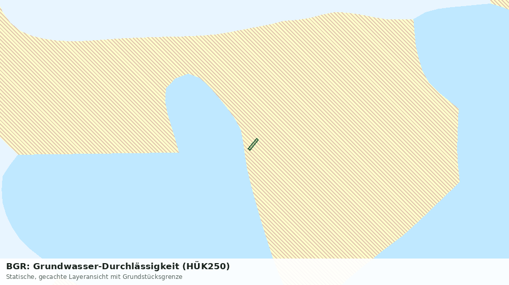 Statische Kartenansicht: BGR: Grundwasser-Durchlässigkeit (HÜK250)