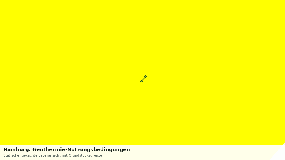 Statische Kartenansicht: Hamburg: Geothermie-Nutzungsbedingungen