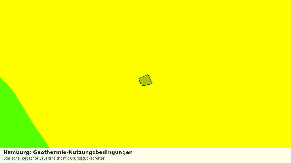 Statische Kartenansicht: Hamburg: Geothermie-Nutzungsbedingungen