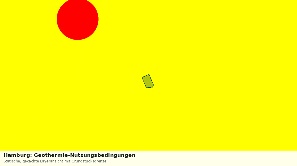 Statische Kartenansicht: Hamburg: Geothermie-Nutzungsbedingungen