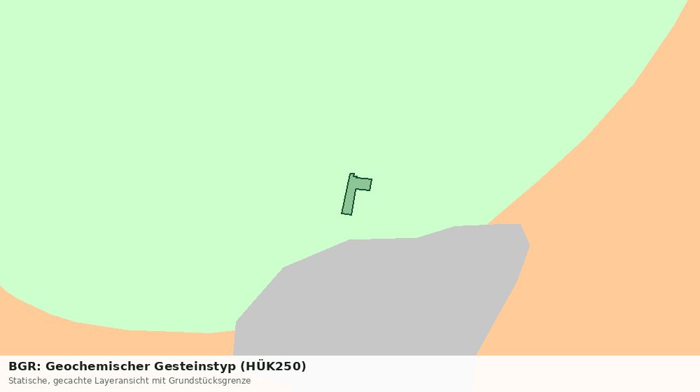 Statische Kartenansicht: BGR: Geochemischer Gesteinstyp (HÜK250)