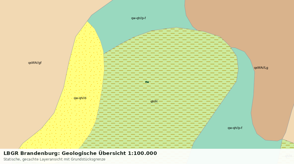 Statische Kartenansicht: LBGR Brandenburg: Geologische Übersicht 1:100.000