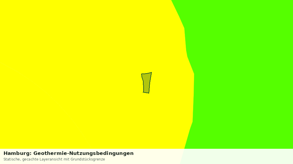 Statische Kartenansicht: Hamburg: Geothermie-Nutzungsbedingungen