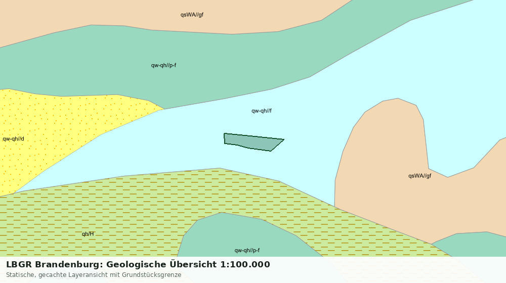 Statische Kartenansicht: LBGR Brandenburg: Geologische Übersicht 1:100.000