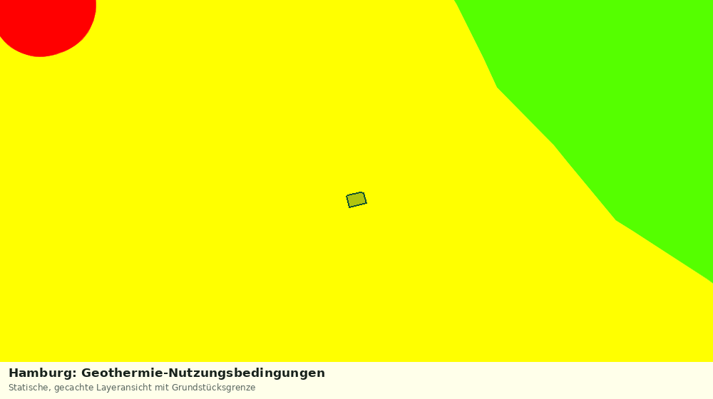 Statische Kartenansicht: Hamburg: Geothermie-Nutzungsbedingungen