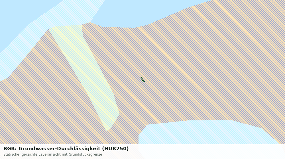 Statische Kartenansicht: BGR: Grundwasser-Durchlässigkeit (HÜK250)
