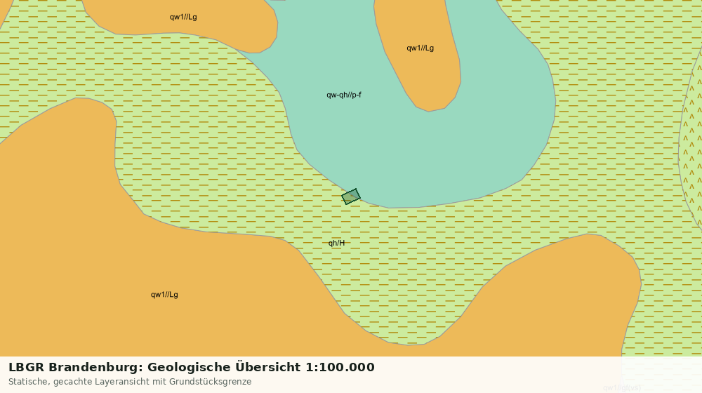 Statische Kartenansicht: LBGR Brandenburg: Geologische Übersicht 1:100.000