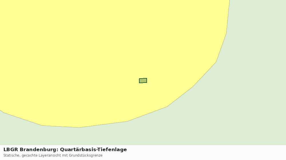 Statische Kartenansicht: LBGR Brandenburg: Quartärbasis-Tiefenlage