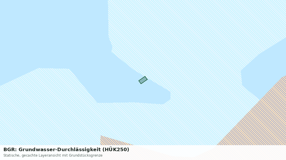 Statische Kartenansicht: BGR: Grundwasser-Durchlässigkeit (HÜK250)