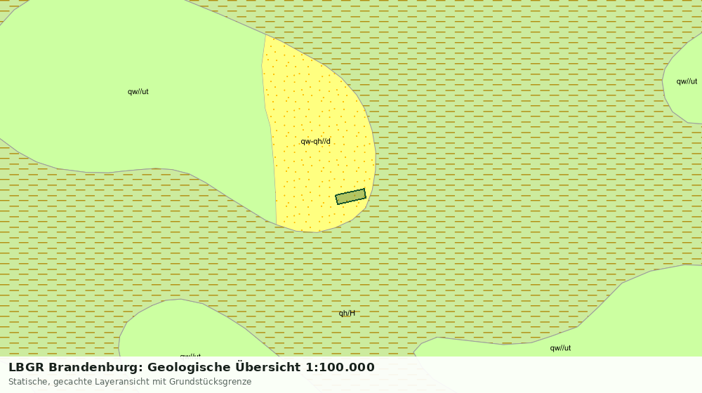 Statische Kartenansicht: LBGR Brandenburg: Geologische Übersicht 1:100.000