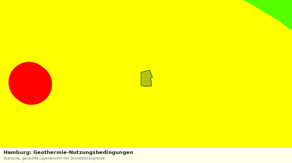 Statische Kartenansicht: Hamburg: Geothermie-Nutzungsbedingungen