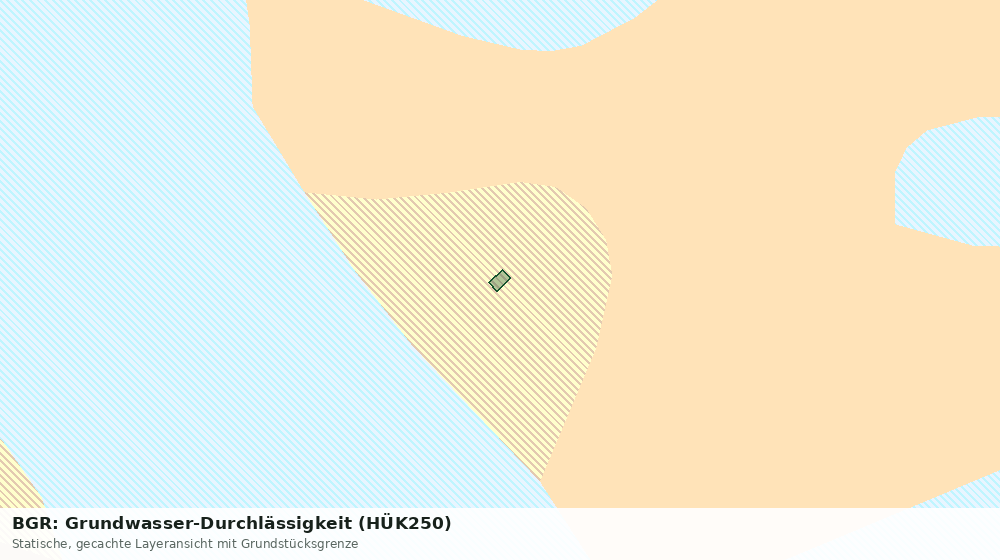 Statische Kartenansicht: BGR: Grundwasser-Durchlässigkeit (HÜK250)