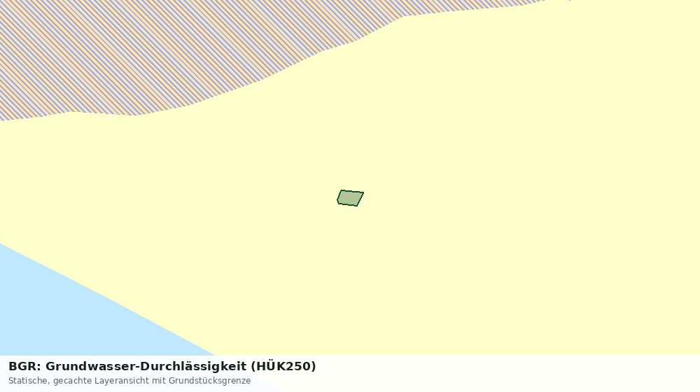 Statische Kartenansicht: BGR: Grundwasser-Durchlässigkeit (HÜK250)