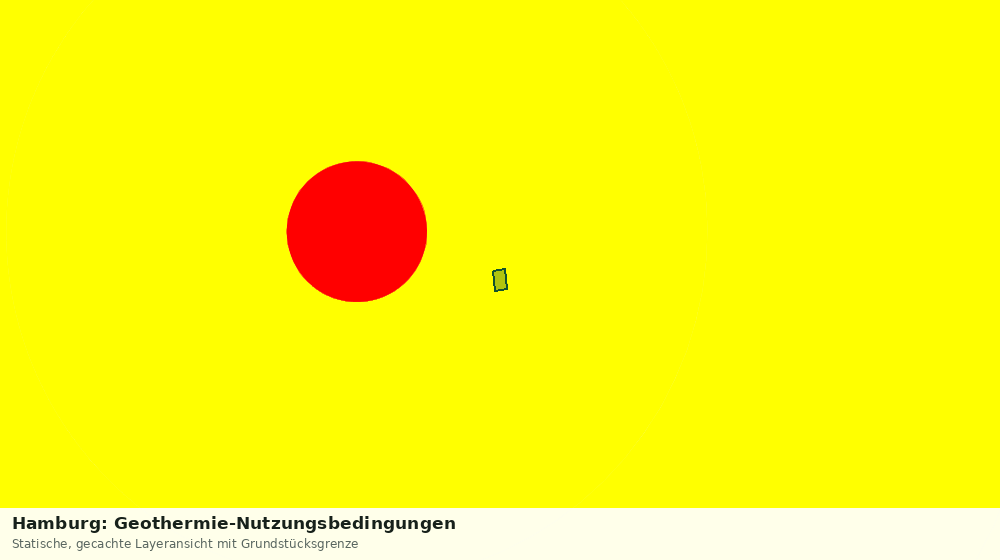 Statische Kartenansicht: Hamburg: Geothermie-Nutzungsbedingungen