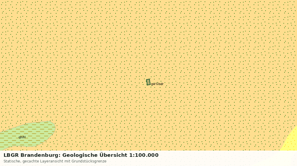 Statische Kartenansicht: LBGR Brandenburg: Geologische Übersicht 1:100.000