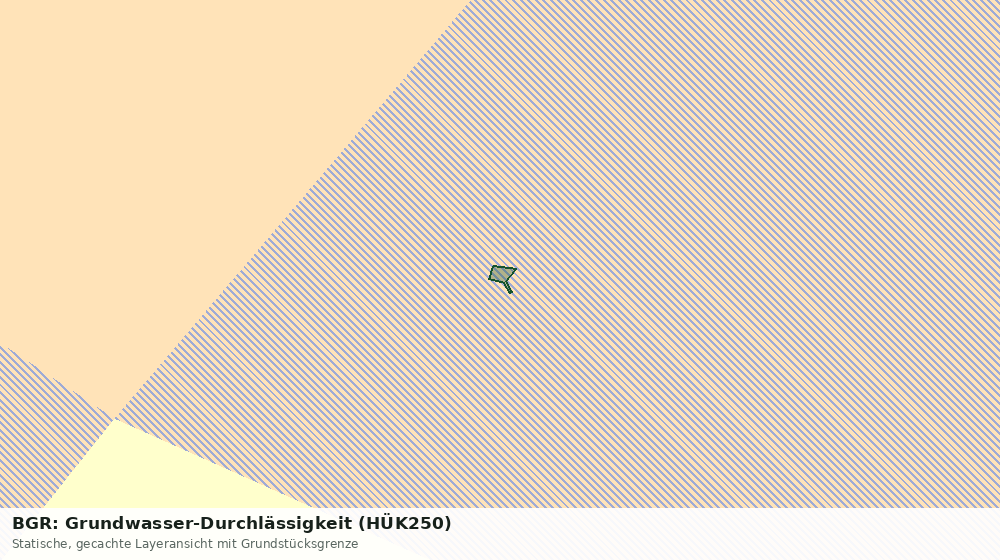 Statische Kartenansicht: BGR: Grundwasser-Durchlässigkeit (HÜK250)