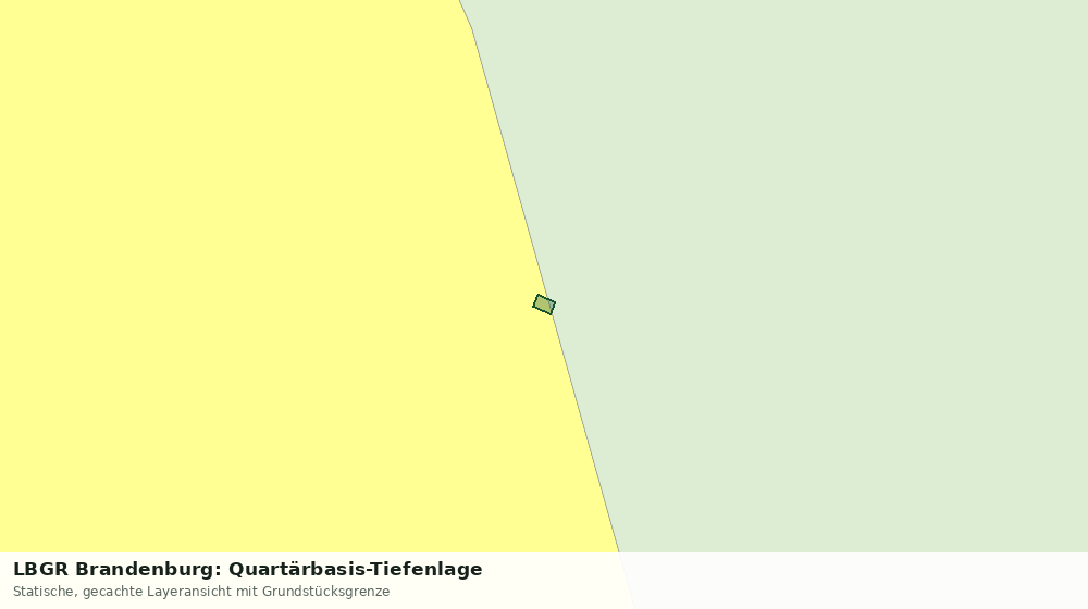 Statische Kartenansicht: LBGR Brandenburg: Quartärbasis-Tiefenlage