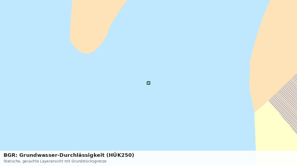 Statische Kartenansicht: BGR: Grundwasser-Durchlässigkeit (HÜK250)
