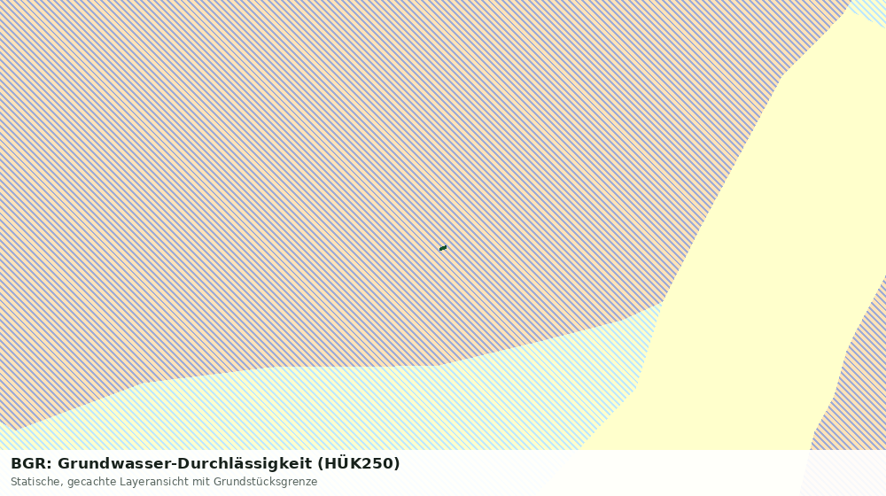 Statische Kartenansicht: BGR: Grundwasser-Durchlässigkeit (HÜK250)