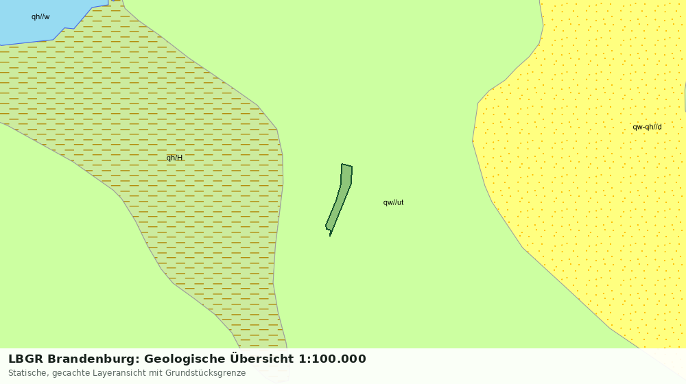 Statische Kartenansicht: LBGR Brandenburg: Geologische Übersicht 1:100.000