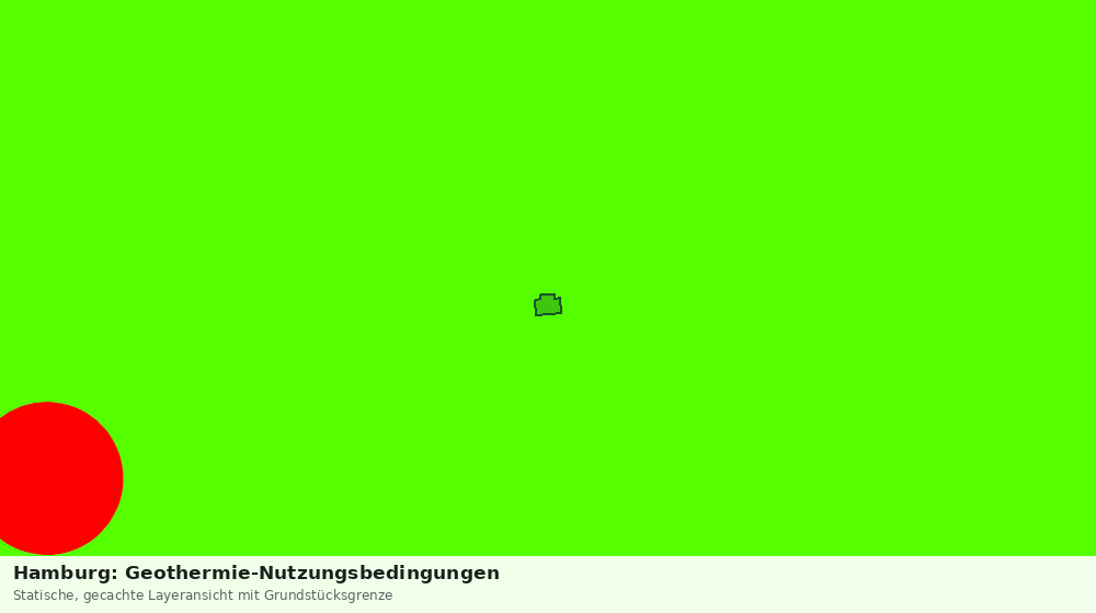 Statische Kartenansicht: Hamburg: Geothermie-Nutzungsbedingungen