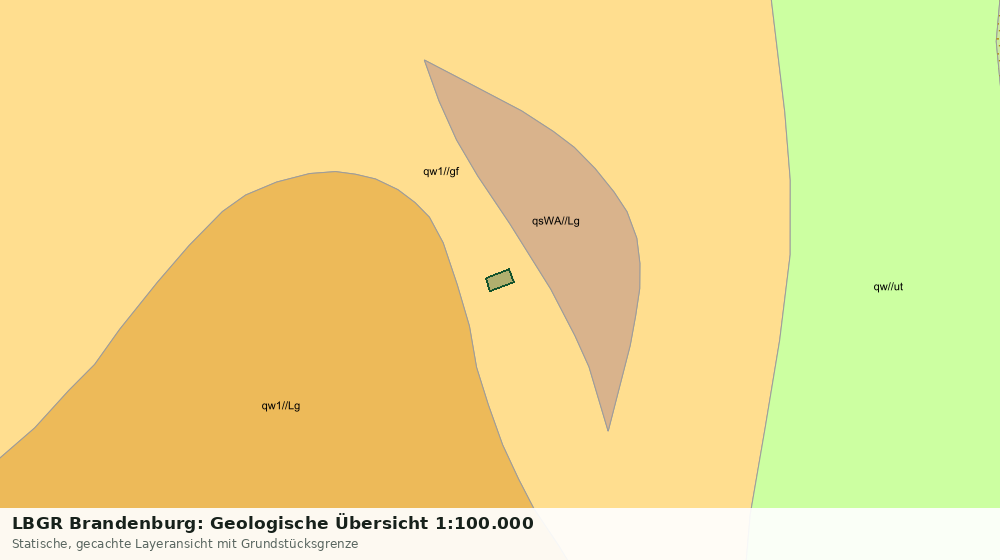 Statische Kartenansicht: LBGR Brandenburg: Geologische Übersicht 1:100.000